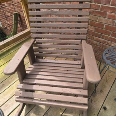 Wood Adirondack chairs