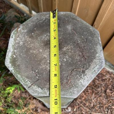 Vintage Concrete Garden Statue on Pedestal