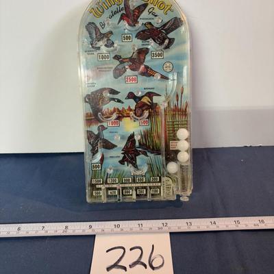 Vintage Wing Shot Pinball Game