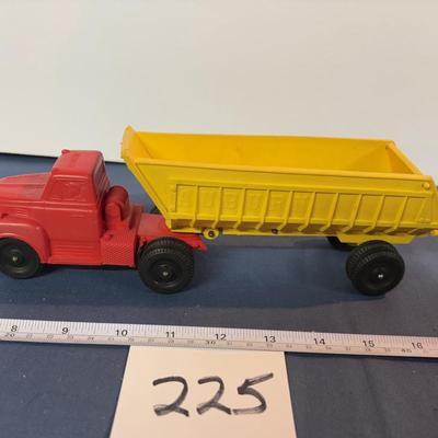 Vintage Auburn Rubber Truck and Dump Trailer