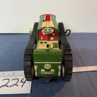 Marx Tin Tractor With Blade