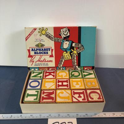 Vintage Blocks in Box