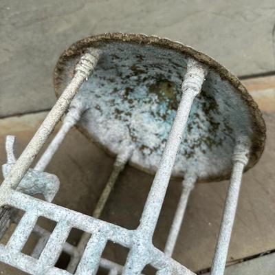 Vintage Metal Bird Feeder