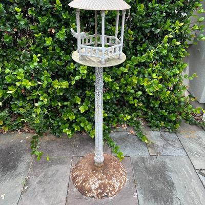 Vintage Metal Bird Feeder