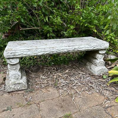 Three Piece Concrete Bench