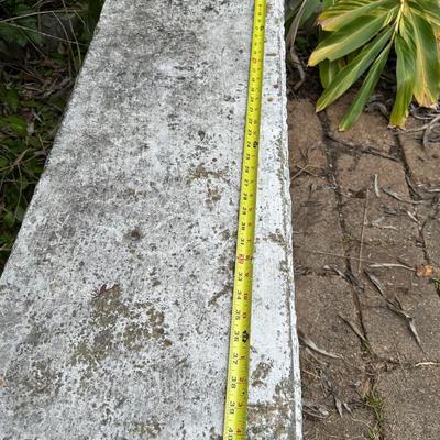 Three Piece Concrete Bench