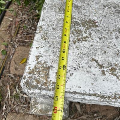 Three Piece Concrete Bench