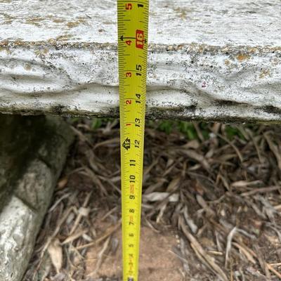 Three Piece Concrete Bench