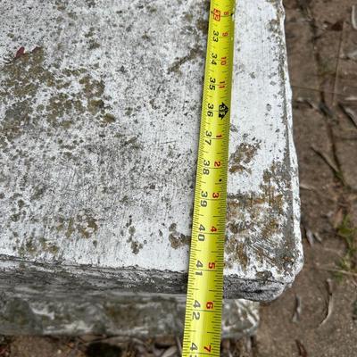 Three Piece Concrete Bench