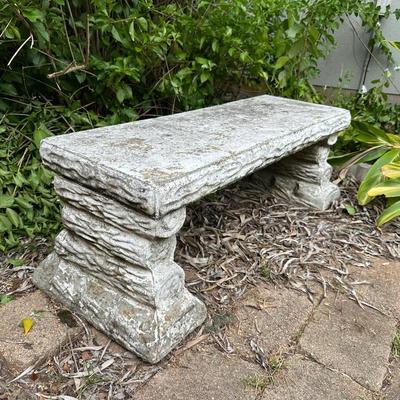 Three Piece Concrete Bench