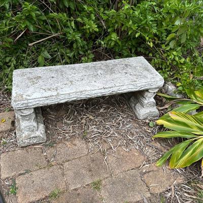Three Piece Concrete Bench