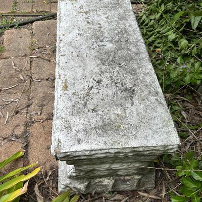 Three Piece Concrete Bench