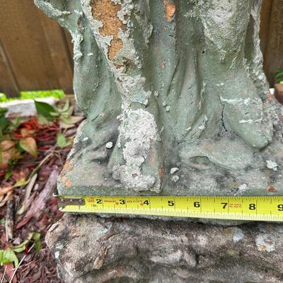 Vintage Weathered Terracotta Garden Statue – Classical Lady