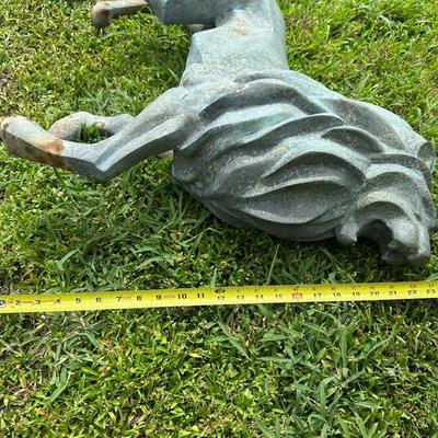 Large Fellini Bronze Lion Garden Sculpture