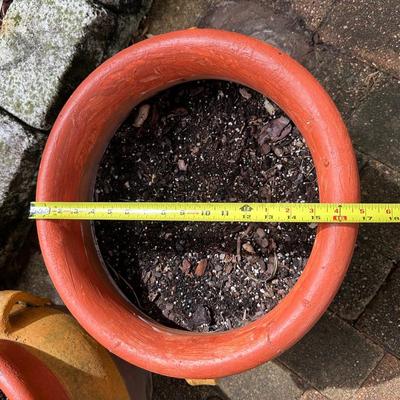 Pair of Handled Terracotta Planters – Rustic Multicolor Finish