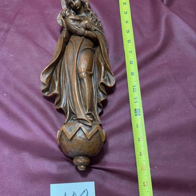 Vintage Wax Art Mother Mary