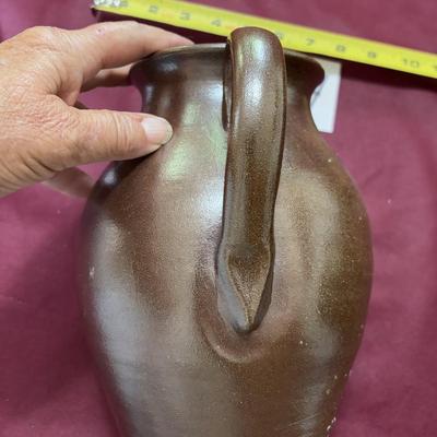 Vintage Brown Stoneware Pitcher