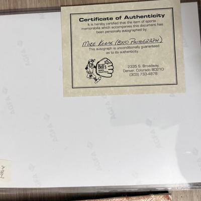 Signed avalanche photograph with certificate of authenticity