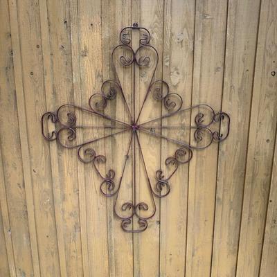 Large Handcrafted Wrought Iron Scrollwork