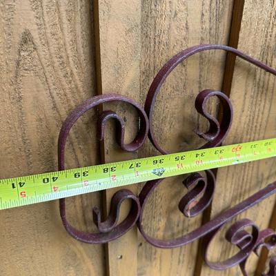 Large Handcrafted Wrought Iron Scrollwork