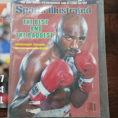 Boxing football hockey magazines