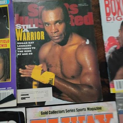 Boxing football hockey magazines