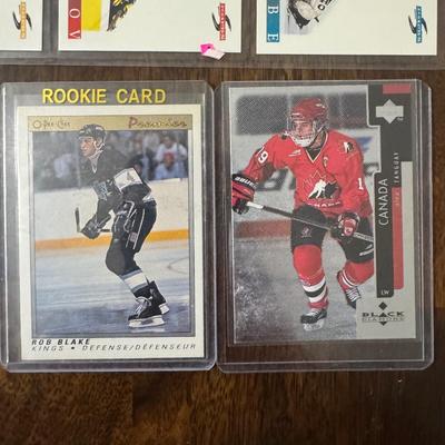 Autographed Avalanche picture with hockey cards