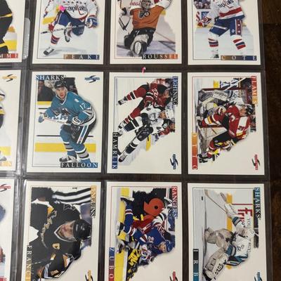 Autographed Avalanche picture with hockey cards