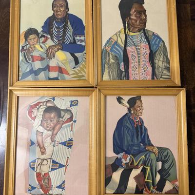 Portraits of American natives by Winold Reiss