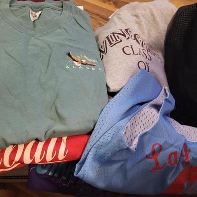 Box of tees variety of sizes