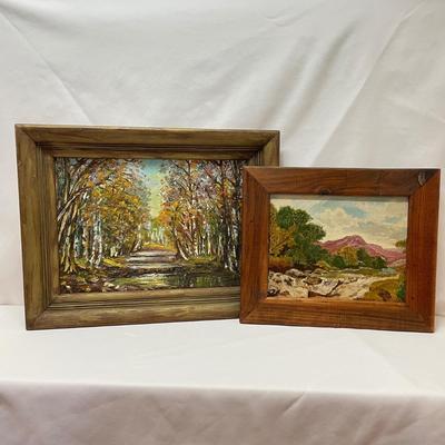 Two Original Oil Landscapes (BR-SS)