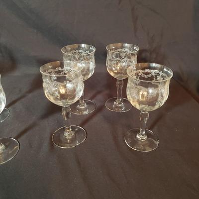 37 Piece Etched Stemware (B2-KD)