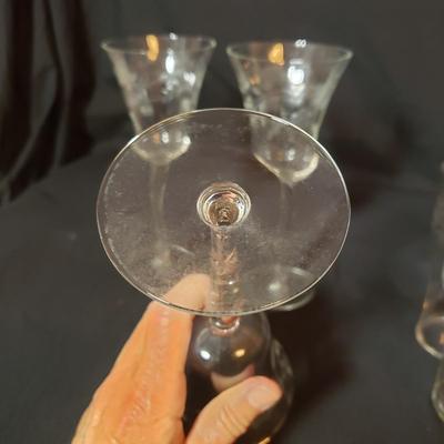 37 Piece Etched Stemware (B2-KD)