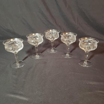 37 Piece Etched Stemware (B2-KD)