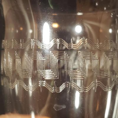 37 Piece Etched Stemware (B2-KD)