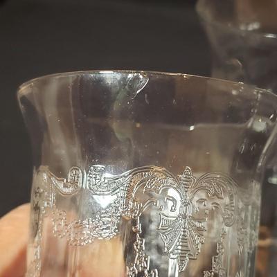 37 Piece Etched Stemware (B2-KD)
