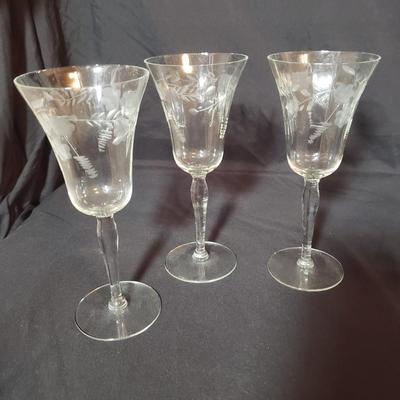 37 Piece Etched Stemware (B2-KD)
