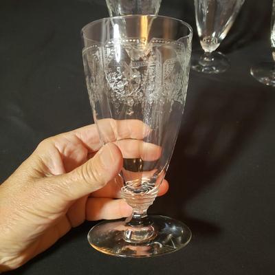 37 Piece Etched Stemware (B2-KD)