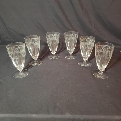 37 Piece Etched Stemware (B2-KD)