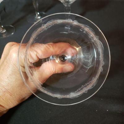 37 Piece Etched Stemware (B2-KD)