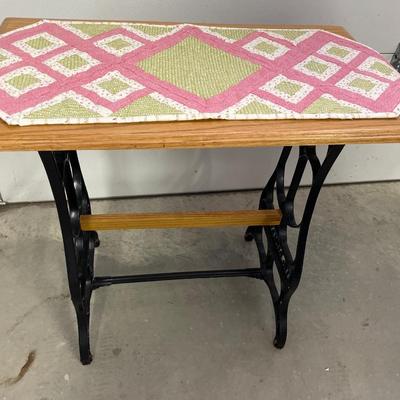 Sewing table with runner