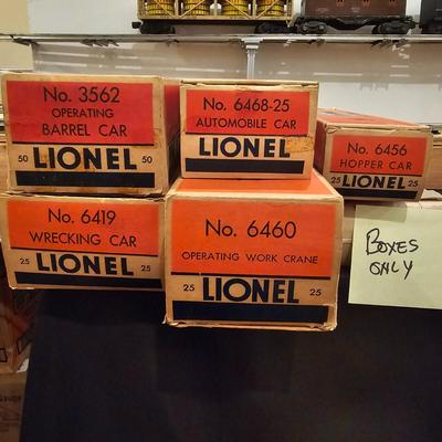 Vintage Lionel Cars & Boxes (T1-JS)