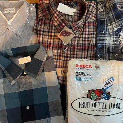 Men’s Shirts- Newin Pkg. Size Medium