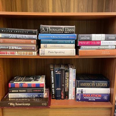 American History 1st Editions w/ Bios, Letters of Classic Authors, Presidents, Politics and Period-Piece Novels (BR-SS)