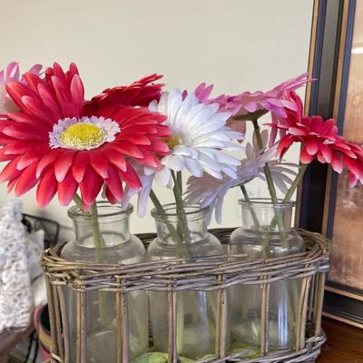 Floral decor and faux flowers