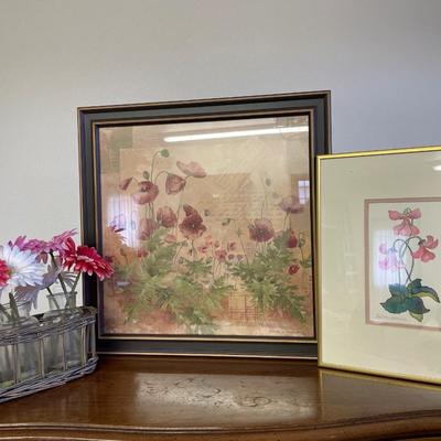 Floral decor and faux flowers