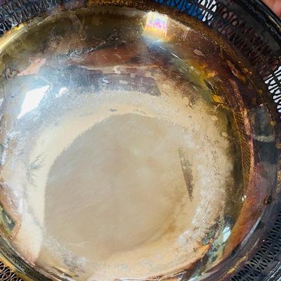 Vintage Silver-Plated Serving Trays (3)