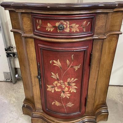 Cute cabinet with red floral front