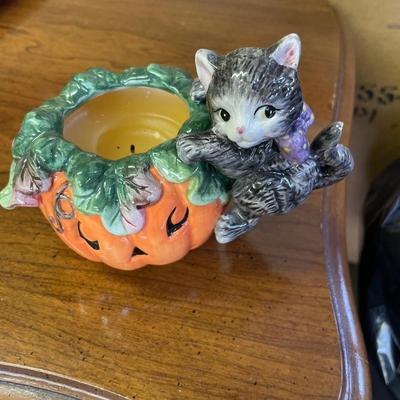 Halloween items in tote