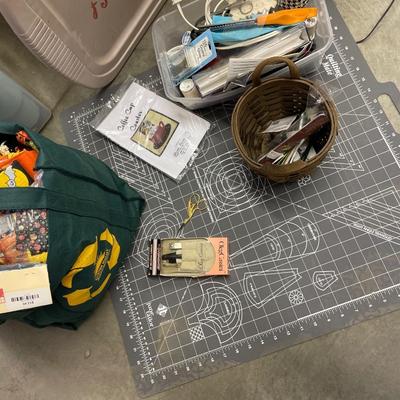 Bag of fall fabric and crafting